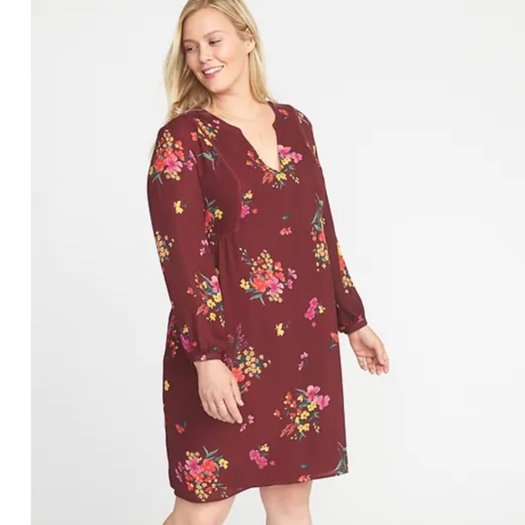Old Navy Dresses & Skirts - NWT Old Navy | Burgundy Georgette Swing Dress